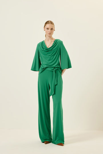 Blusa Bio Jersey Jabot Degagê Lucidez